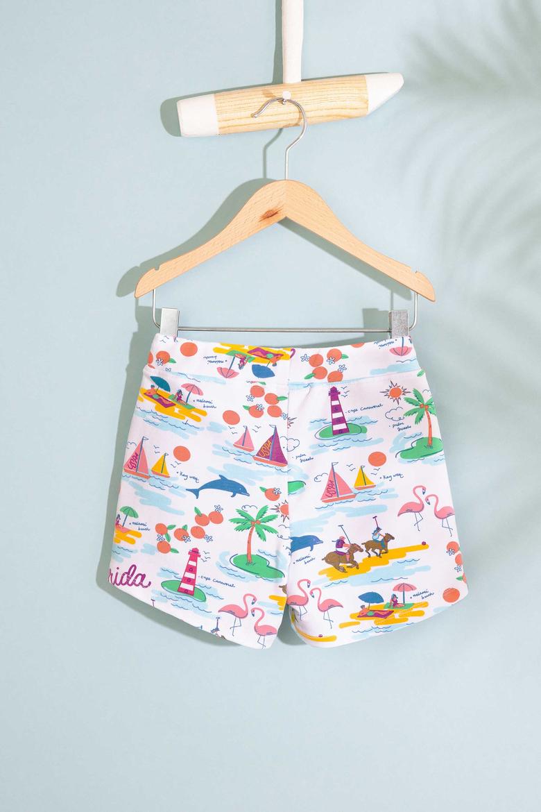 Çocuk Beyaz Örme Şort - 50202552002