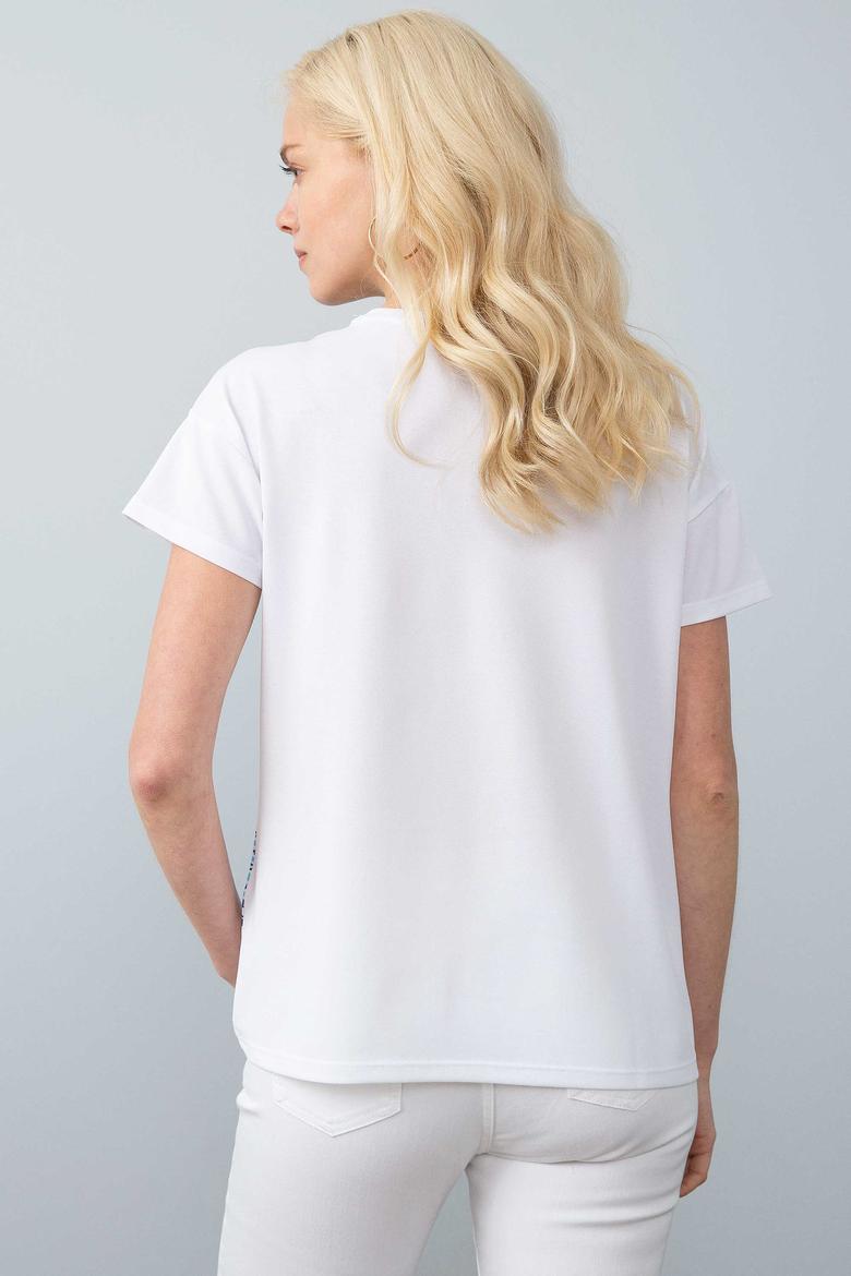Kadın Beyaz Tişört - 50202751004
