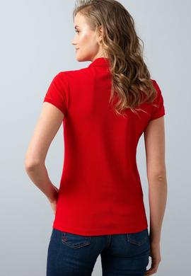 Kadın Kırmızı Basic Tişört - 50202756018