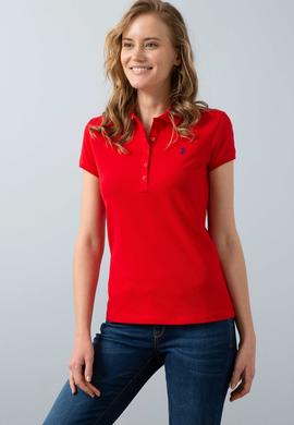 Kadın Kırmızı Basic Tişört - 50202756018