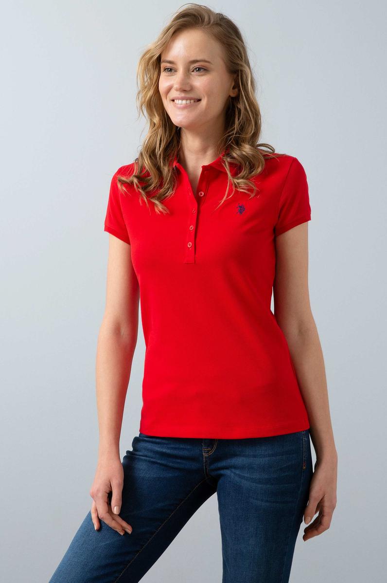 Kadın Kırmızı Basic Tişört