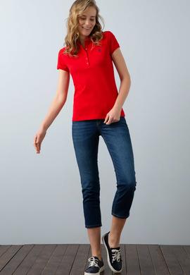 Kadın Kırmızı Basic Tişört - 50202756018