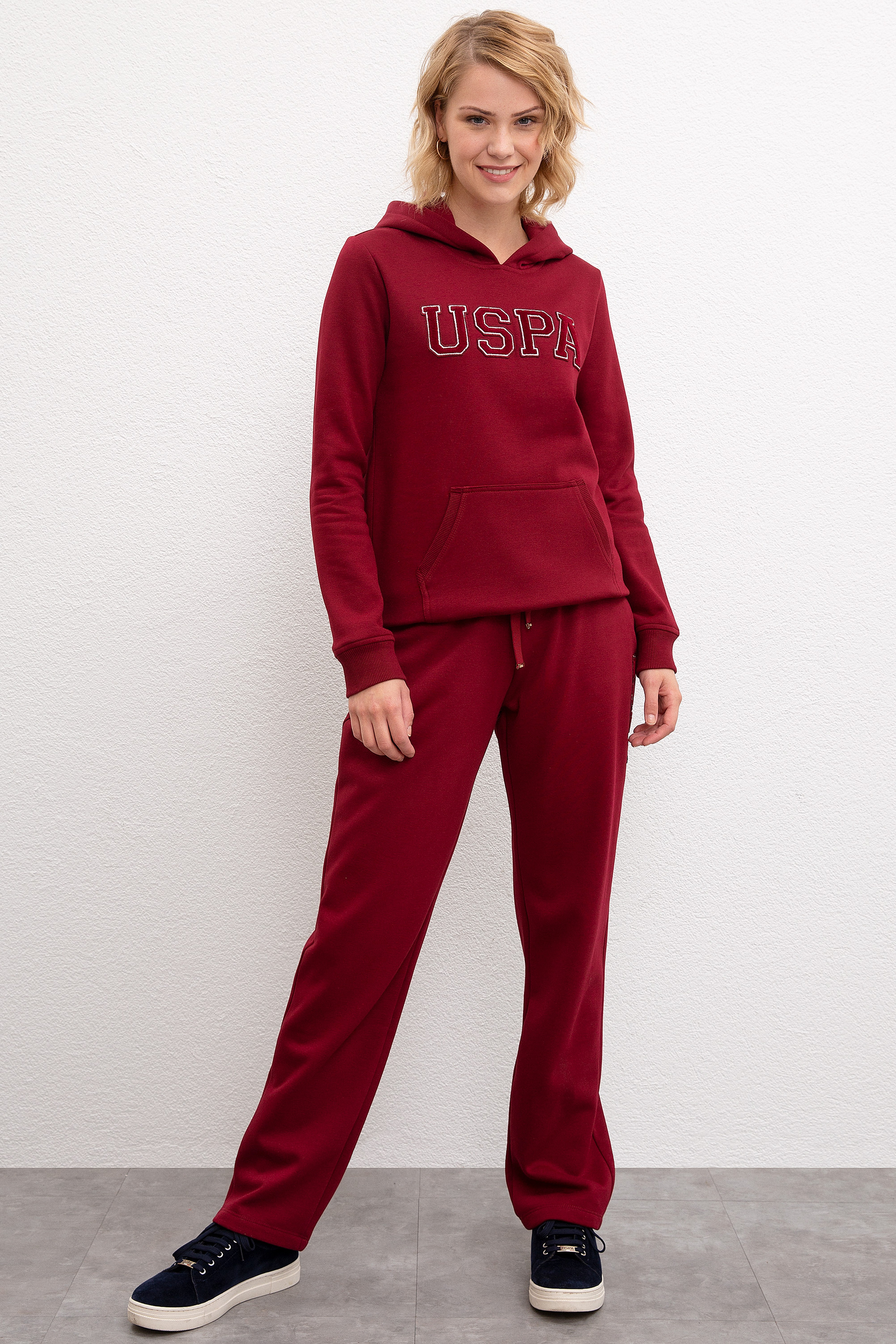 Kadın Kırmızı Sweatshirt Basic