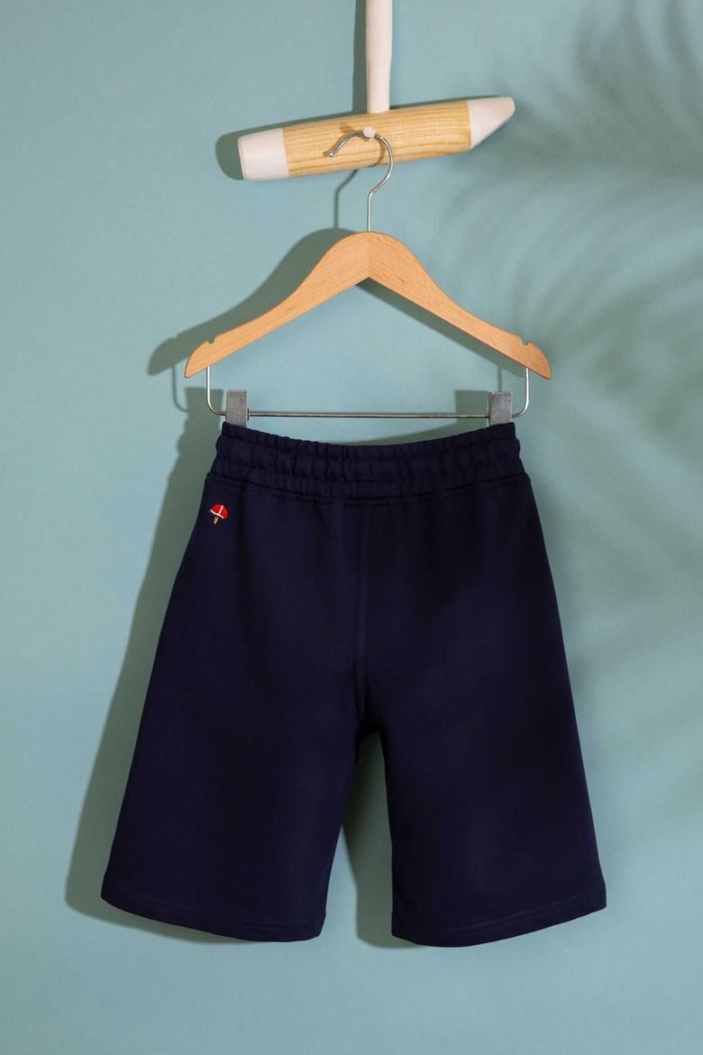 Çocuk Lacivert Örme Şort - 50205288013