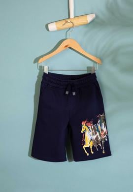 Çocuk Lacivert Örme Şort - 50205288013