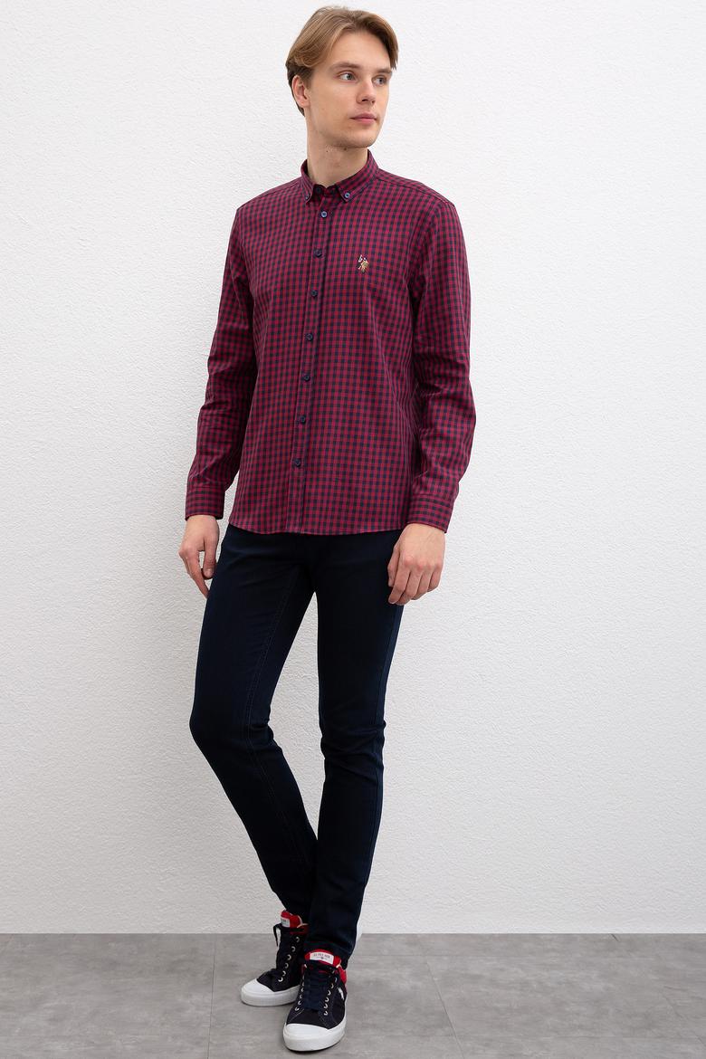 Erkek Bordo Gömlek - 50208722001