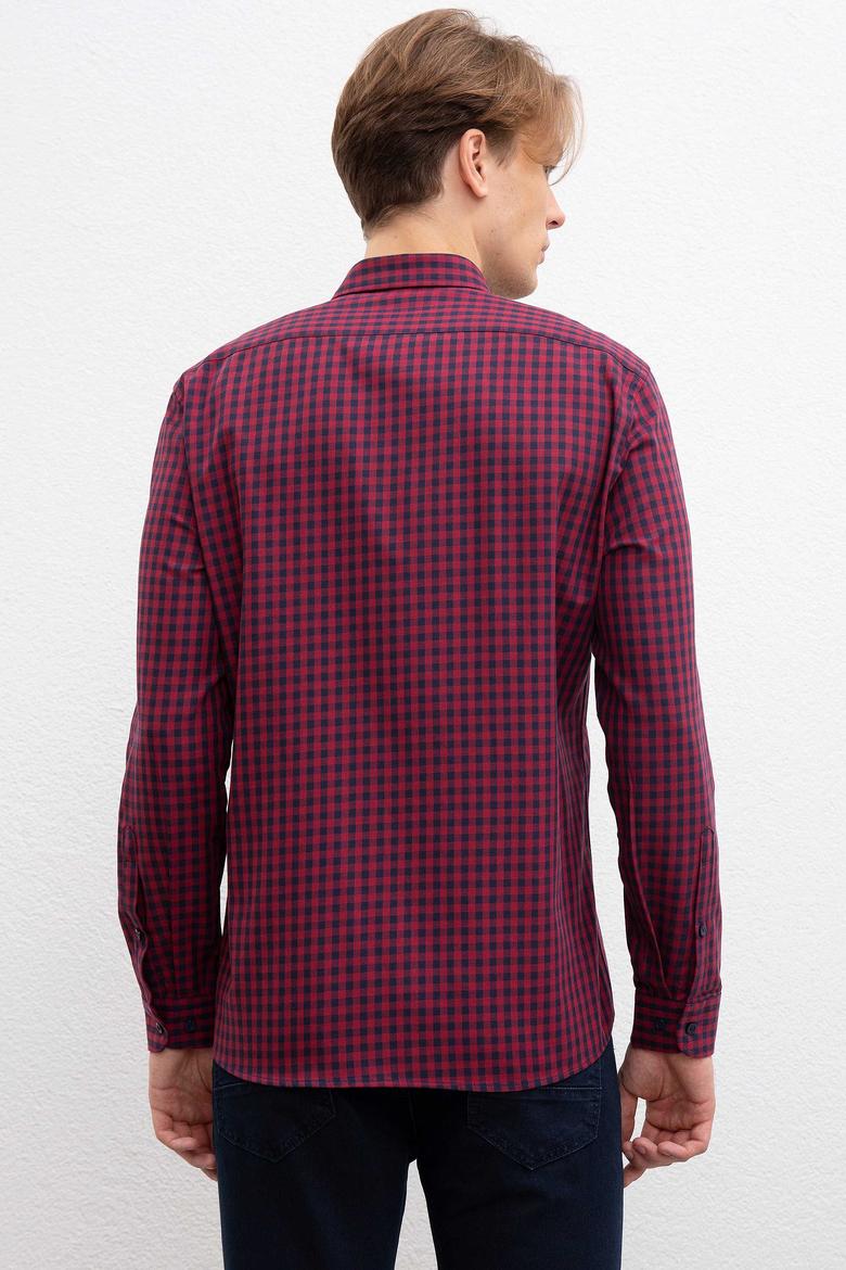Erkek Bordo Gömlek - 50208722001