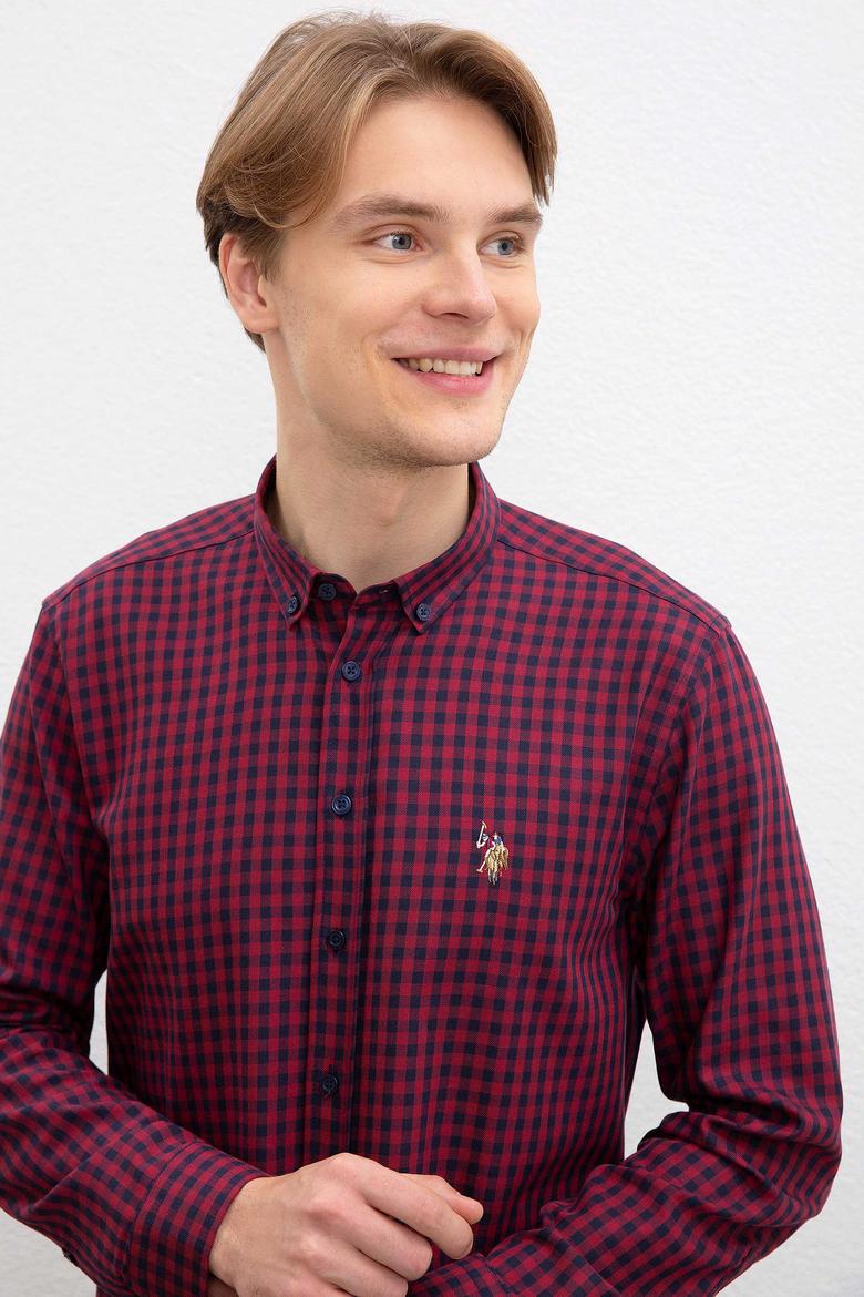 Erkek Bordo Gömlek - 50208722001