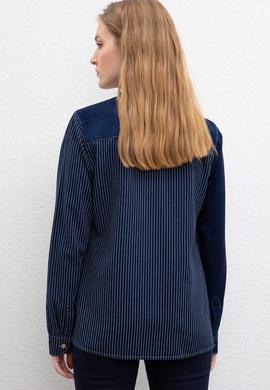 Kadın Mavi Gömlek - 50209556003