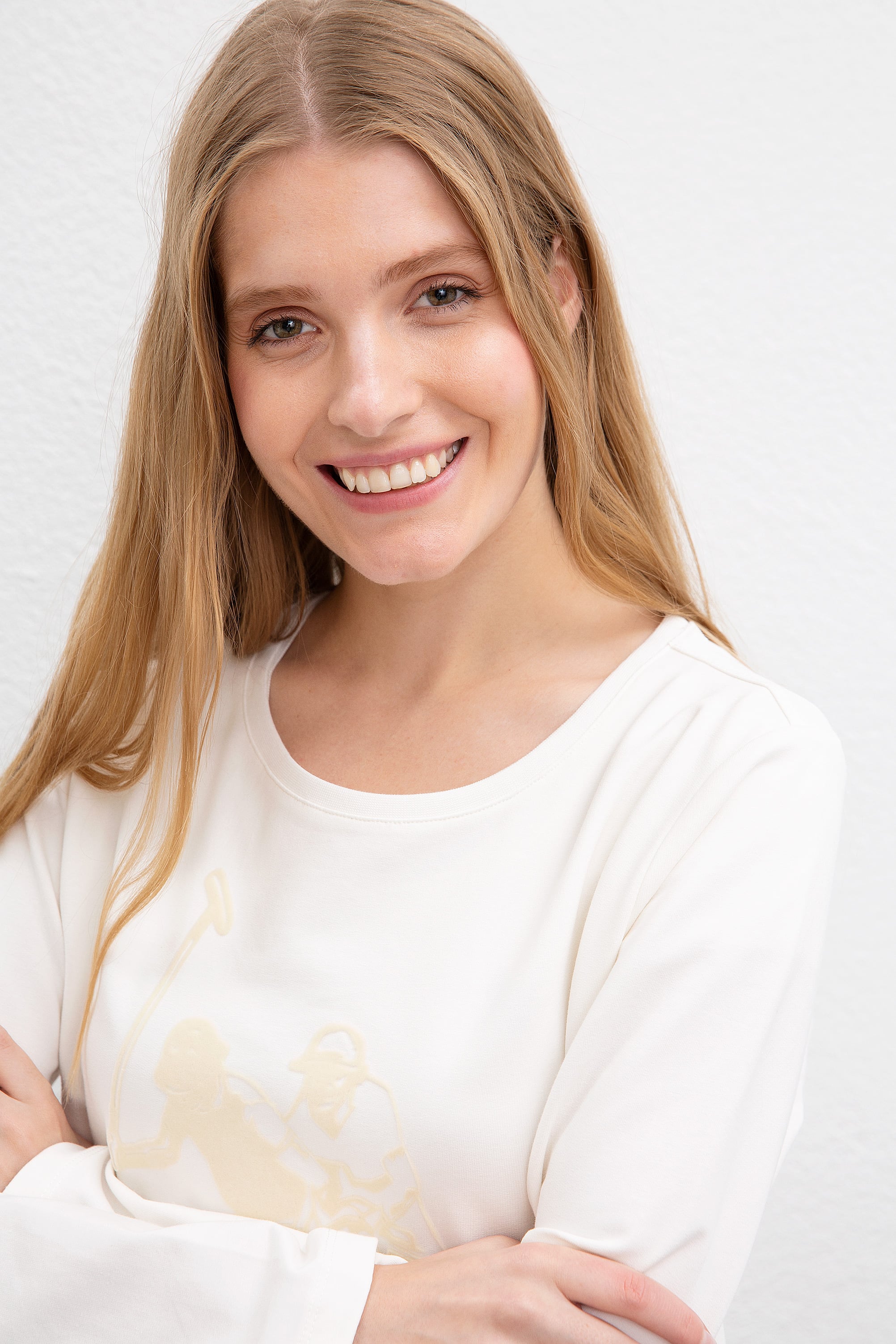 Kadın Ekru Sweatshirt