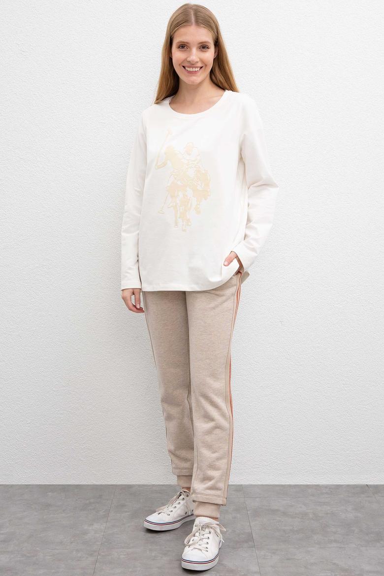 Kadın Ekru Sweatshirt - 50206531006