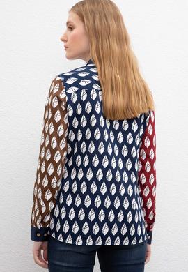 Kadın Lacivert Gömlek - 50207161003