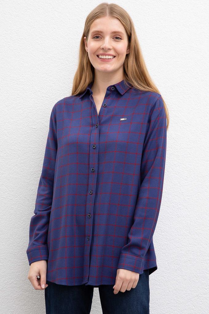 Kadın Lacivert Gömlek