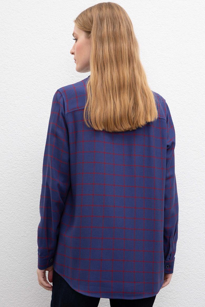 Kadın Lacivert Gömlek - 50207166006