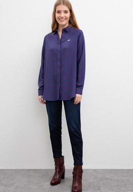 Kadın Lacivert Gömlek - 50207166006