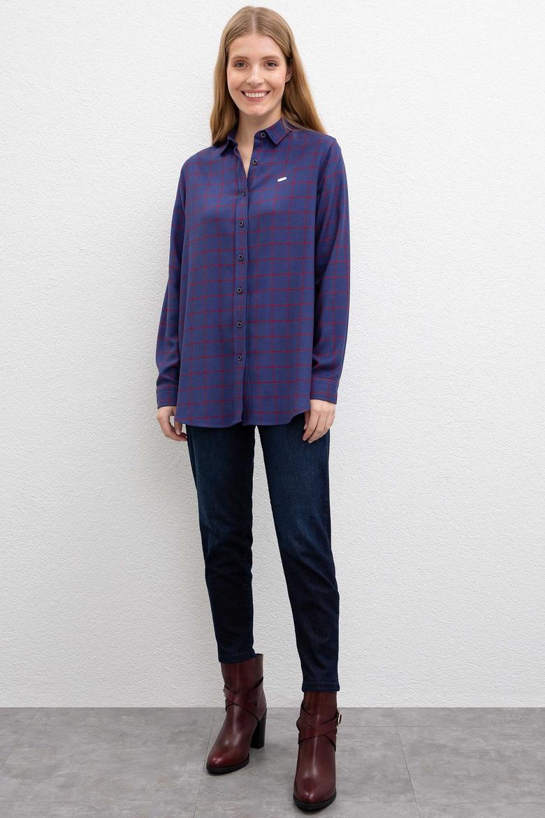Kadın Lacivert Gömlek - 50207166006