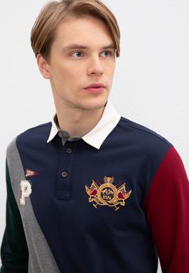 Erkek Antrasit Melanj Polo Yaka Sweatshirt - 50207504015