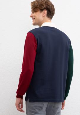 Erkek Antrasit Melanj Polo Yaka Sweatshirt - 50207504015