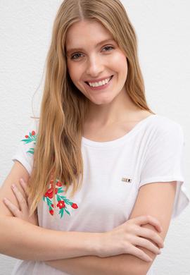 Kadın Beyaz Tişört - 50203361001