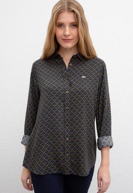 Kadın Yeşil Gömlek Uzunkol - 50207954016