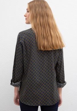 Kadın Yeşil Gömlek Uzunkol - 50207954016