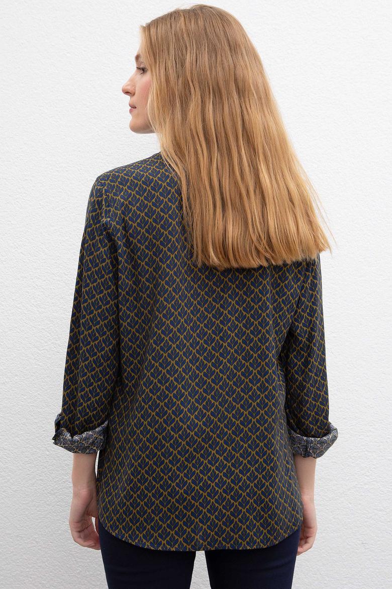 Kadın Yeşil Gömlek Uzunkol - 50207954016