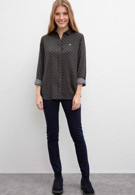 Kadın Yeşil Gömlek Uzunkol - 50207954016