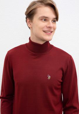 Erkek Bordo Basic Kazak - 50206744028