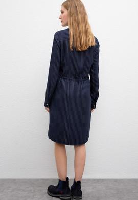 Kadın Lacivert Dokuma Elbise - 50207465011