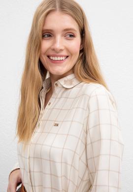 Kadın Beyaz Dokuma Elbise - 50207468012