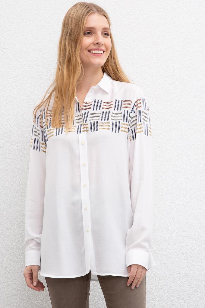 Kadın Yeşil Gömlek Uzunkol