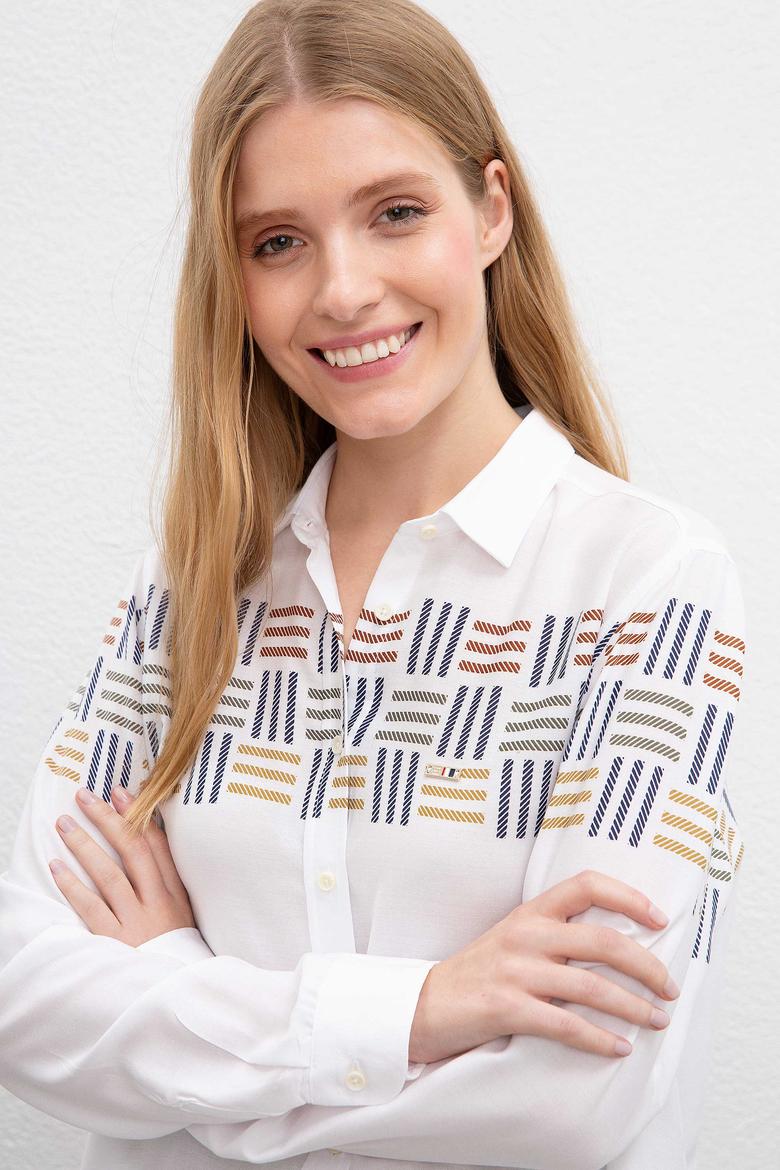 Kadın Yeşil Gömlek Uzunkol - 50207955012