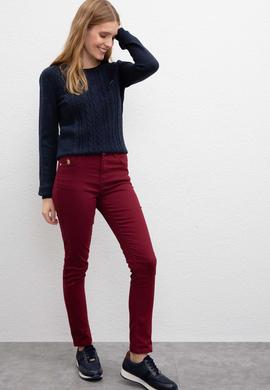 Kadın Bordo Pantolon - 50214037035