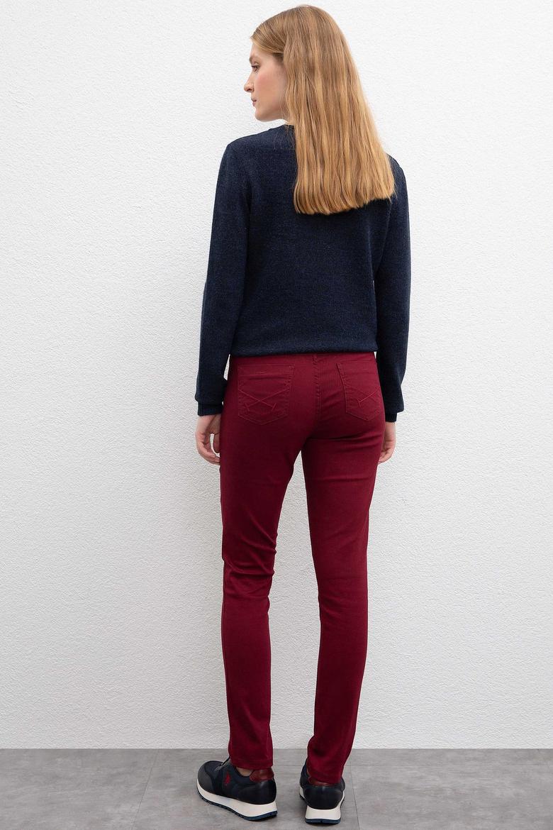 Kadın Bordo Pantolon - 50214037035