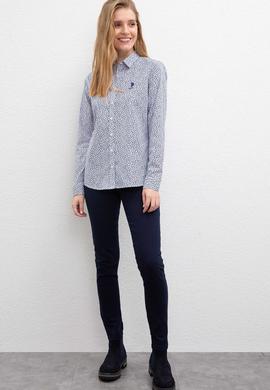 Kadın Lacivert Gömlek - 50219970015