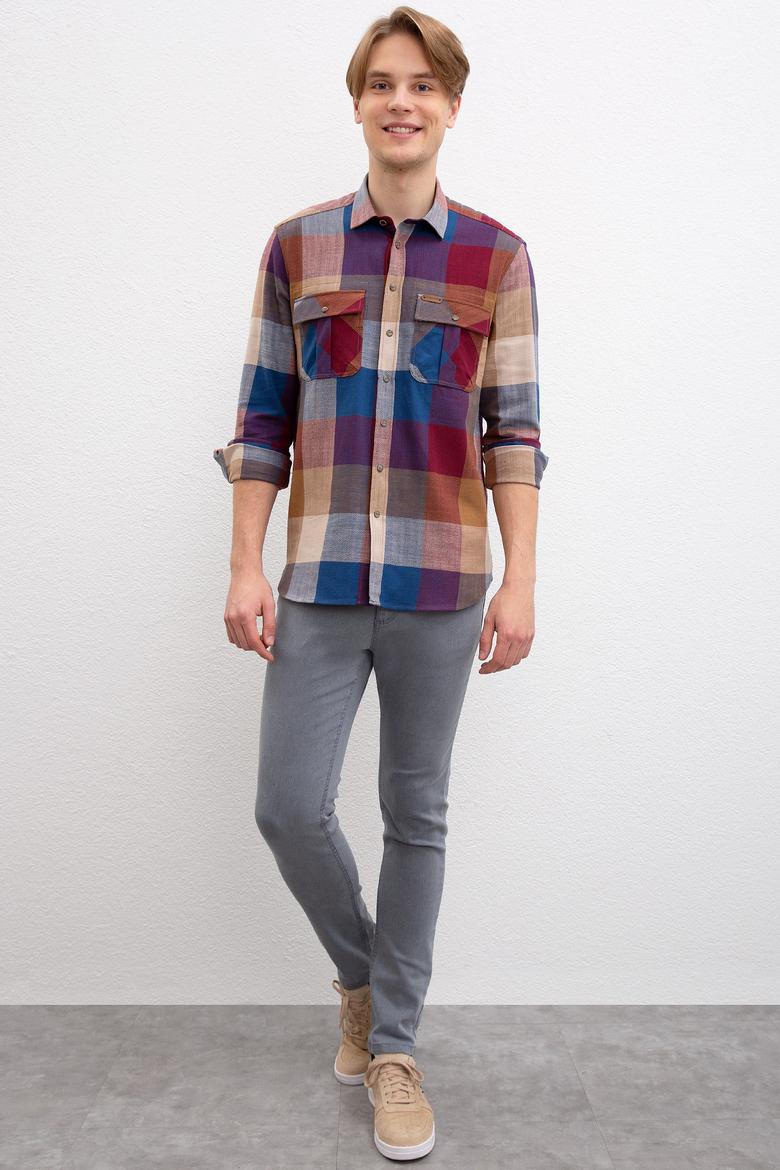 Erkek Bordo Gömlek - 50207290010