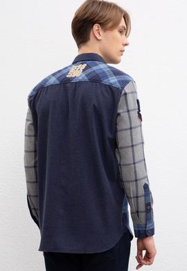 Erkek Lacivert Gömlek Uzunkol - 50207342009