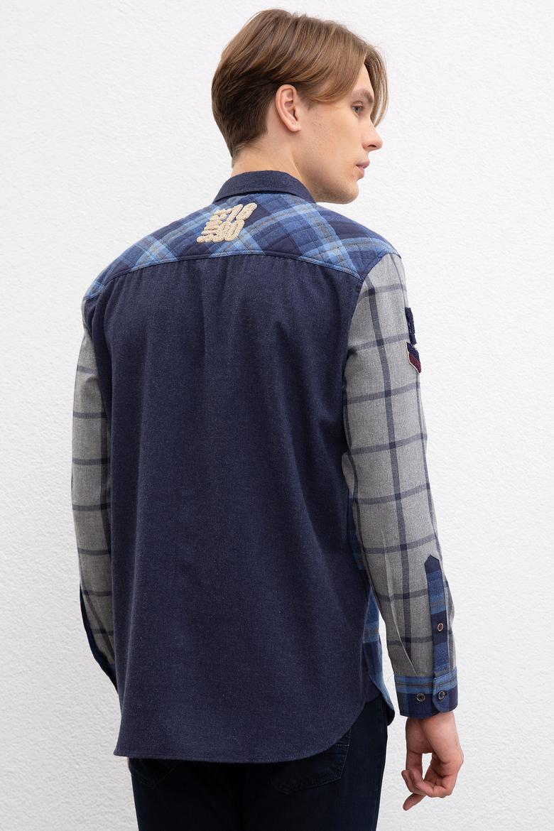 Erkek Lacivert Gömlek Uzunkol - 50207342009