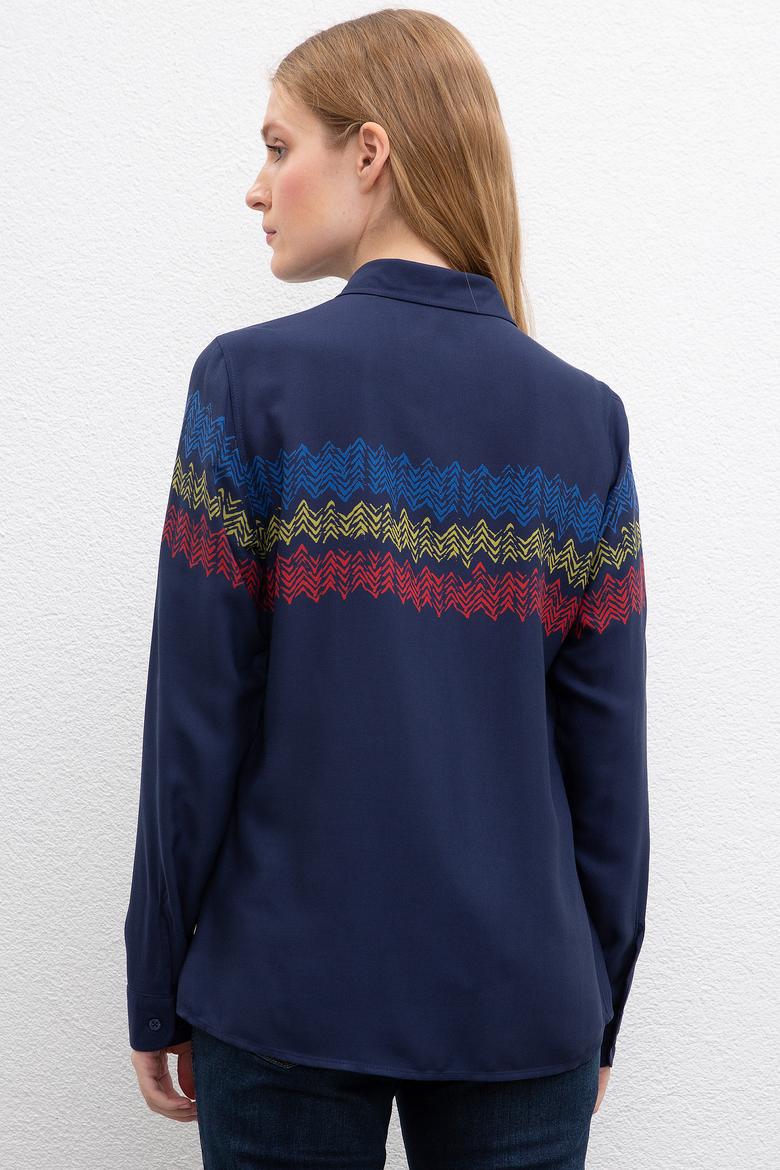 Kadın Lacivert Gömlek - 50207967012