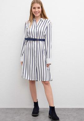 Kadın Lacivert Dokuma Elbise - 50209462012