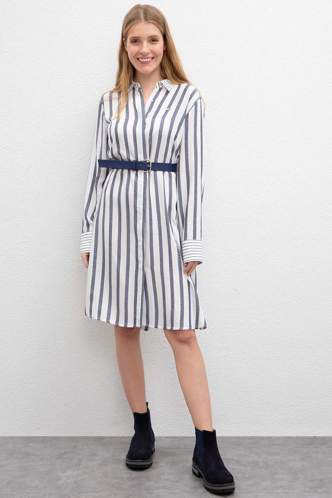 Kadın Lacivert Dokuma Elbise