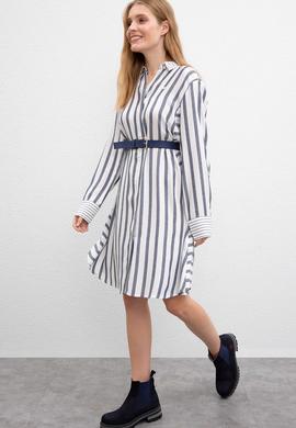 Kadın Lacivert Dokuma Elbise - 50209462012