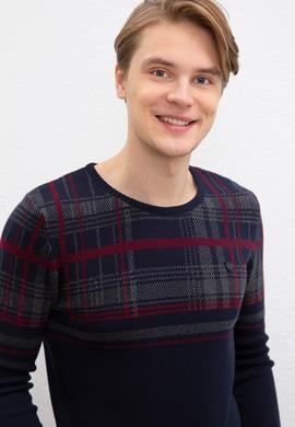 Erkek Lacivert Kazak - 50207674007