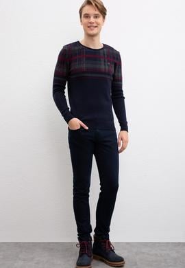 Erkek Lacivert Kazak - 50207674007