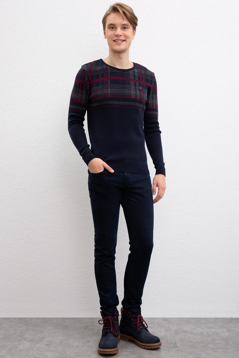 Erkek Lacivert Kazak - 50207674007