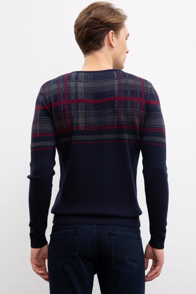 Erkek Lacivert Kazak - 50207674007