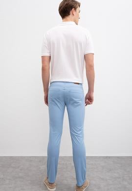 Erkek Açık İndigo Kanvas Pantolon - 50202959057