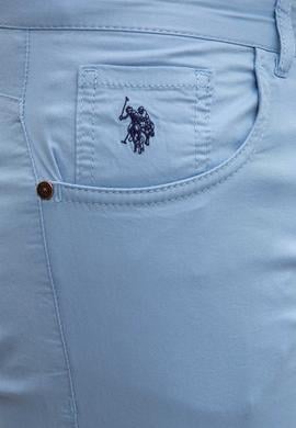 Erkek Açık İndigo Kanvas Pantolon - 50202959057