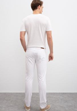 Erkek Beyaz Kanvas Pantolon - 50204731034