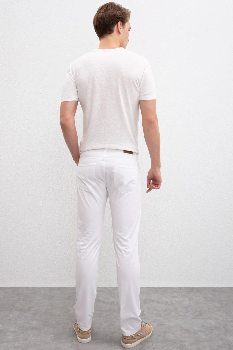 Erkek Beyaz Kanvas Pantolon - 50204731034